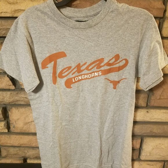 Majestic Other - Texas Longhorns Shirt SMALL Gray Hook Em Horns  B3